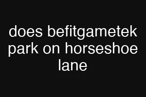 does befitgametek park on horseshoe lane